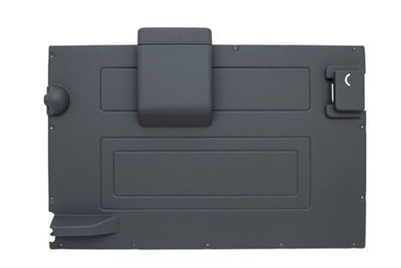 TR241 - Defender Rear Door Card in Dark Grey - Tailgate Door Card for Defenders up to 2002 - Comes with Rear Wiper Motor Cover Image 1