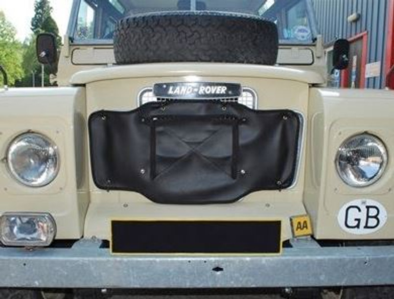 DA2160BLACK - Radiator Muff for Land Rover Series 3 & Late 2A - In Black Image 3