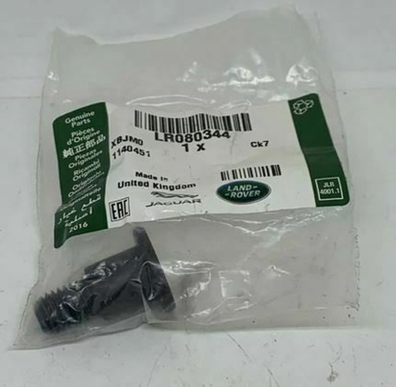 LR080344 - M10 x 28MM Front Seat Belt Tensioner Securing Bolt - Genuine Land Rover Image 1