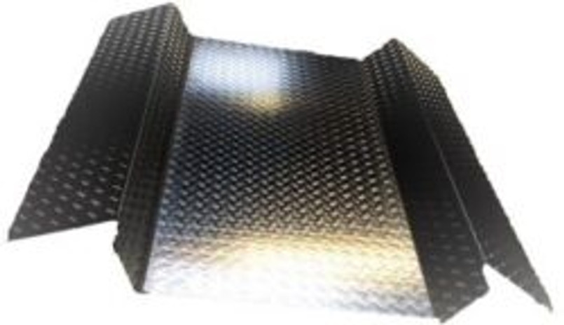 LR162 - Side and Floor Area In 2mm Chequer Plate- For Defender 110 Hard Top Van - available in Mill Silver or Black Powder Coat Finish Image 1