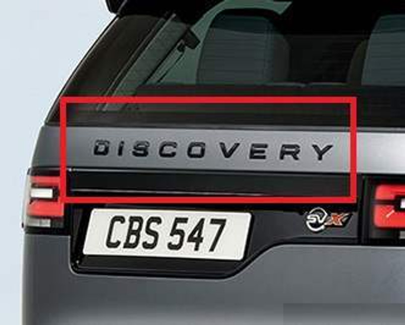LR082800 - Rear Discovery 5 Black Lettering - Spells D I S C O - Genuine Land Rover Image 1