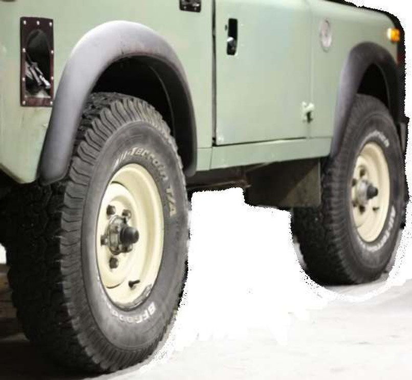 LR55 - Set of Four Wheel Arches for Land Rover Series - Two Door SWB Only - Wheel Arch Kit in ABS Plastic Image 1