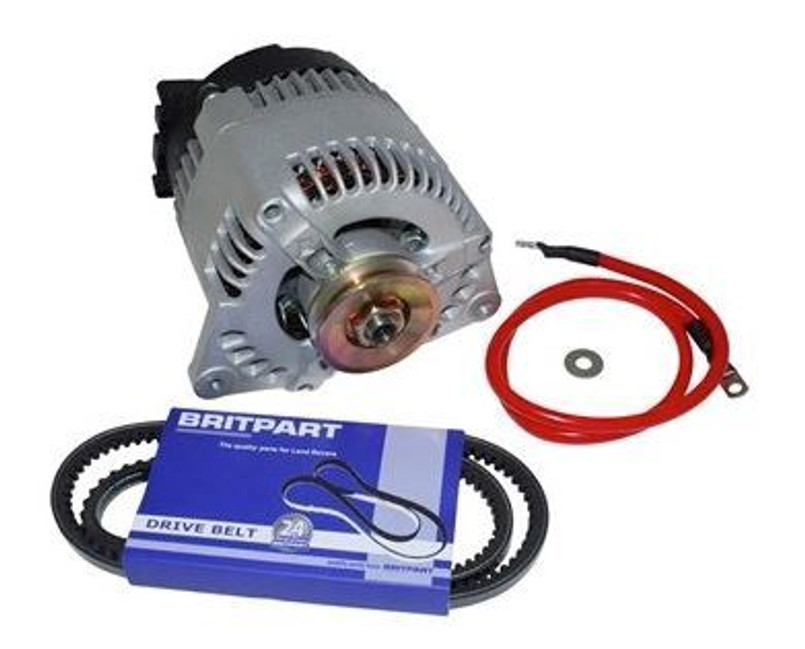 DA1195 - Uprated Alternator for Land Rover Defender 200TDI - Upgrade the 45A alternator to 100A Image 1