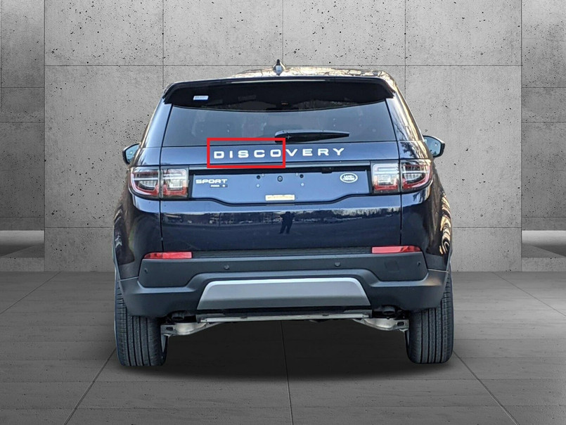 LR086210 - Tailgate Lettering in Dark Atlas for Land Rover Discovery Sport - Spells DISCO - Fitted to Vehicles From 2018 Onwards Image 1