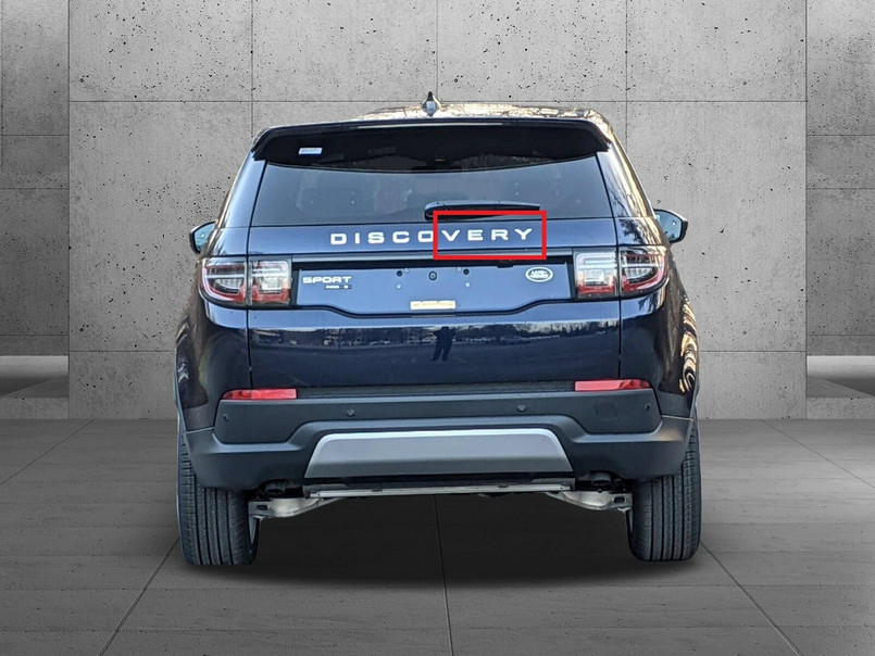 LR086211 - Tailgate Lettering in Dark Atlas for Land Rover Discovery Sport - Spells VERY - Fitted to Vehicles From 2018 Onwards Image 1
