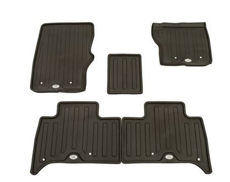 VPLRS0332AAM - Discovery 5 Luxury Rubber Set in Espresso with Ingot Land Rover Branding - Right Hand Drive - Genuine Land Rover Image 1