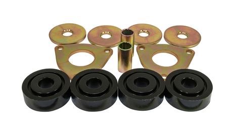 STC618PY - Rear Radius Arm Bush Kit - Triangle Plate and Polyurethane Bushes - For Defender, Discovery and Range Rover Classic Image 1