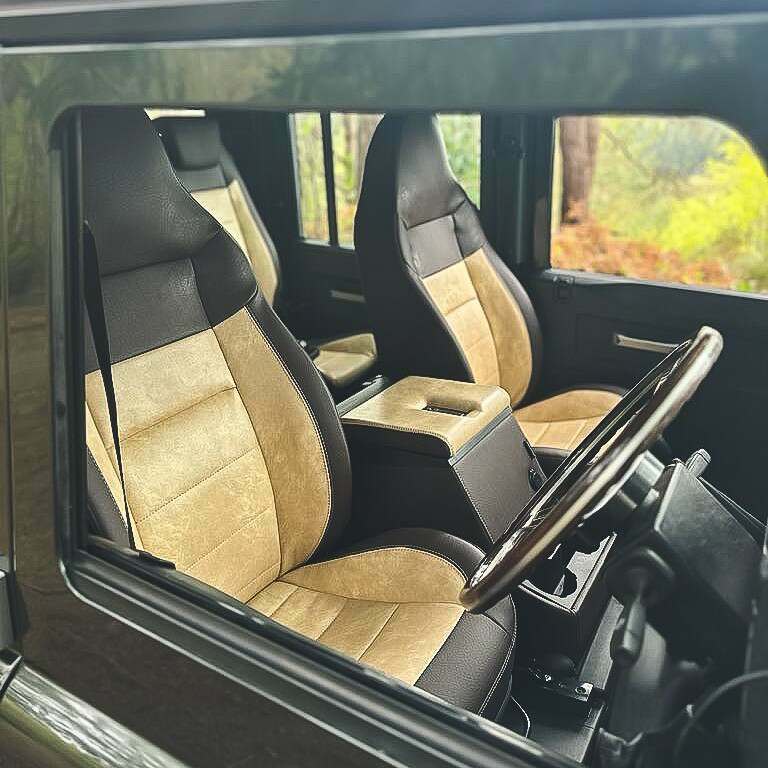 EXT430 - Exmoor Trim County Seat - Land Rover Defender - Supplied in Pairs - Heated - Pneumatic Lumbar Support - Multiple Colours Available Image 2