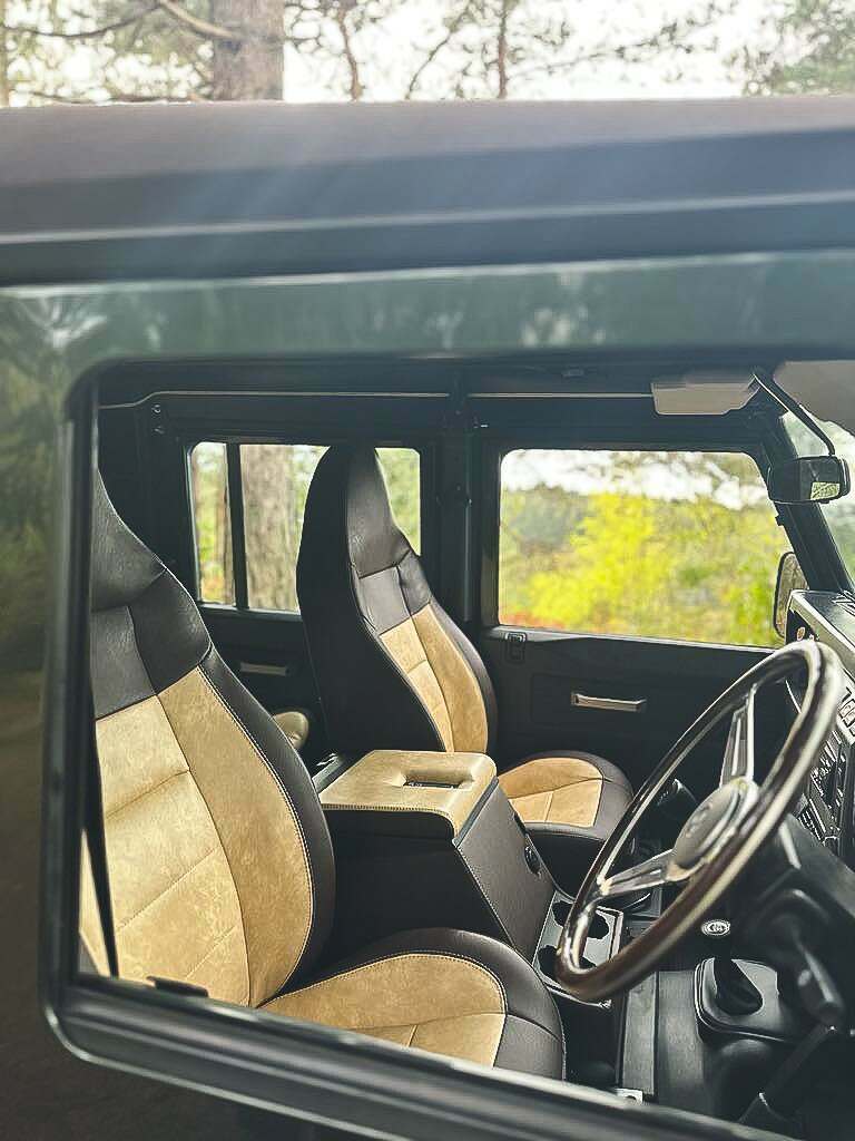 EXT430 - Exmoor Trim County Seat - Land Rover Defender - Supplied in Pairs - Heated - Pneumatic Lumbar Support - Multiple Colours Available Image 5