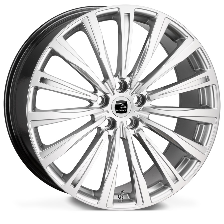 EVO-CHAYTON-SIL - Hawke Chayton Alloy Wheel in Highly Polished Silver for Range Rover Evoque Mk 1 Image 1