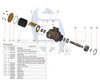 JPR-SC50IF JMP Marine Scania Engine Cooling Seawater Pump Exploded View Diagram
Replaces Scania 1785018, Johnson 10-24308-02