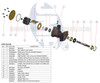 JPR-JD25UH JMP Marine John Deere Raw Water Pump Exploded View Parts Diagram