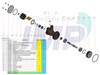 #JPR-CT0440 JMP MARINE CATERPILLAR PERKINS REPLACEMENT ENGINE COOLING PUMP. Exploded View Parts Diagram