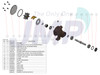 #JPR-15IP JMP Marine MASE KUBOTA Multi-Purpose Small Generator Impeller Pedestal Pump Exploded View Parts Diagram