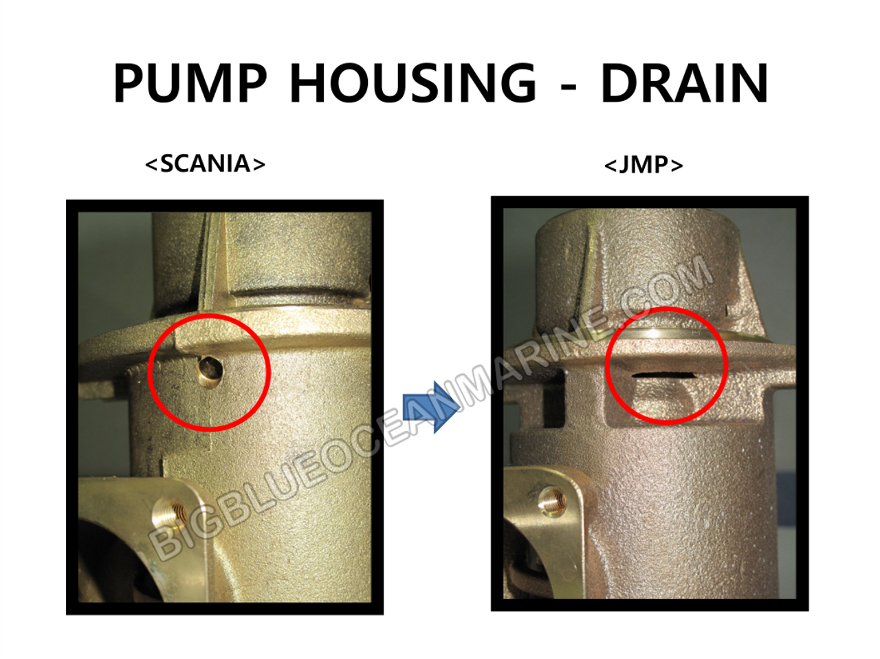JMP vs SCANIA
"PUMP HOUSING - DRAIN" JMP vs SCANIA
"PUMP HOUSING - DRAIN"