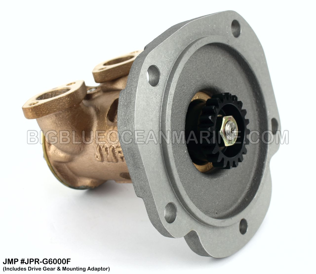 JMP #JPR-G6000F
JMP DETROIT DIESEL REPLACEMENT RAW WATER ENGINE COOLING PUMP
(Includes Drive Gear & Mounting Adaptor)