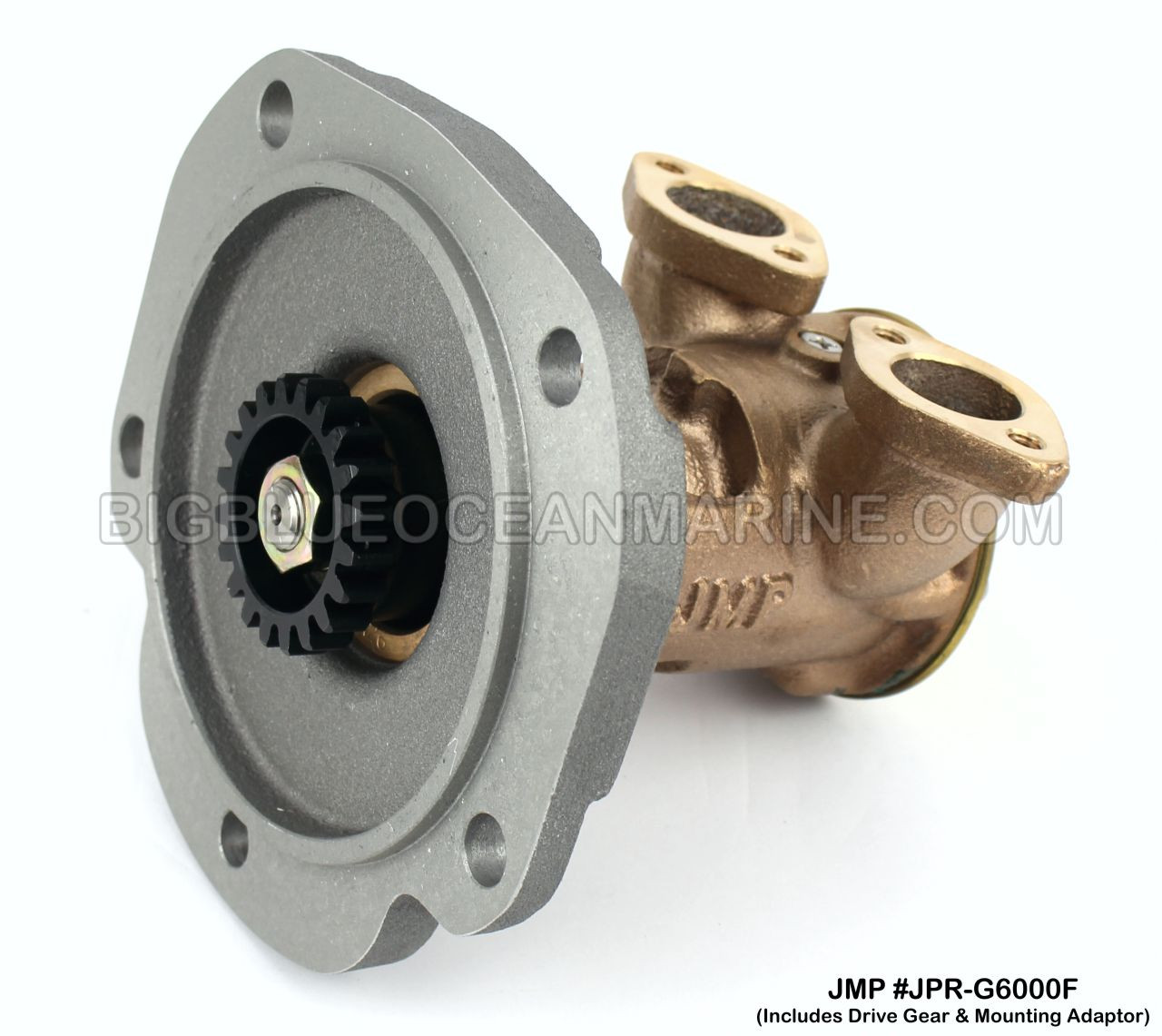 JMP #JPR-G6000F
JMP DETROIT DIESEL REPLACEMENT RAW WATER ENGINE COOLING PUMP
(Includes Drive Gear & Mounting Adaptor)