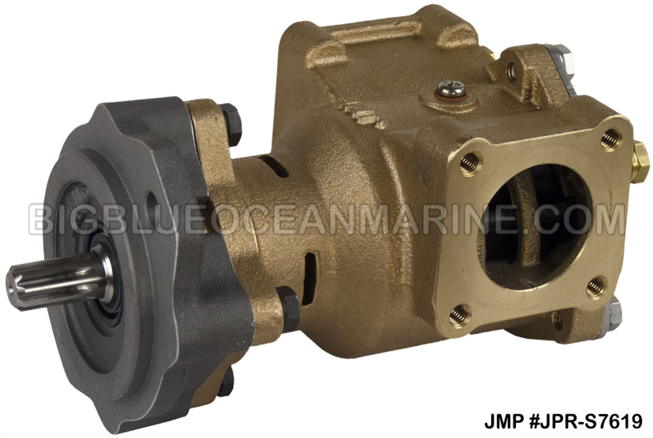 #JPR-S7619 JMP MARINE JOHN DEERE REPLACEMENT ENGINE COOLING PUMP SEAWATER / RAW WATER PUMP. Replacement for John Deere RE45458, Sherwood P1719