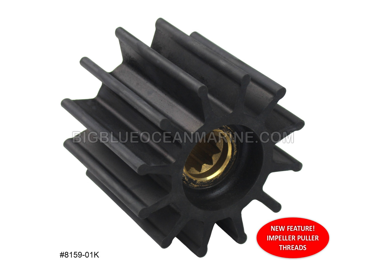 JMP Marine Flexible Impeller Kit #8159-01K. Replaces Sherwood