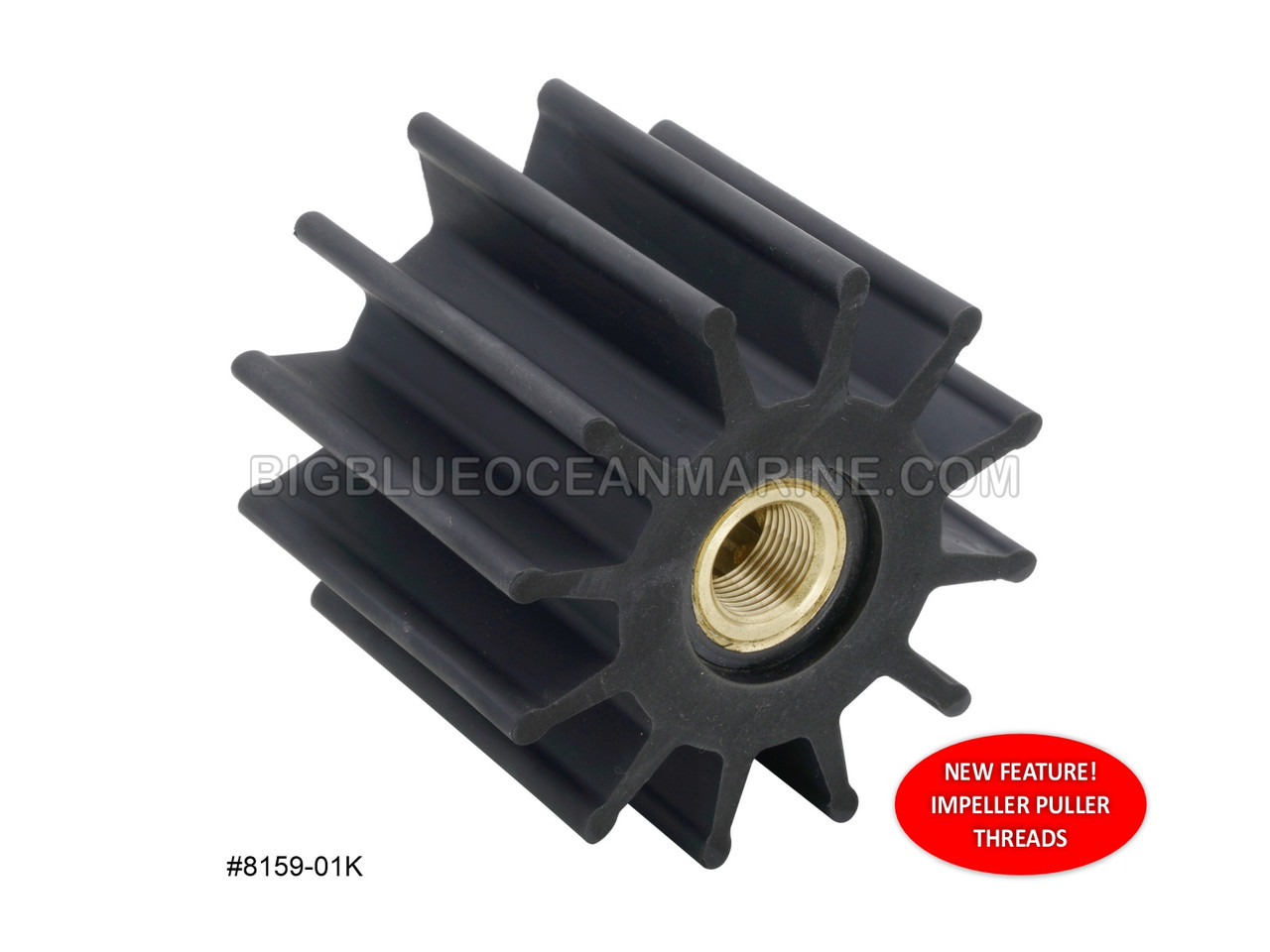 JMP Marine Flexible Impeller Kit #8159-01K. Replaces Sherwood