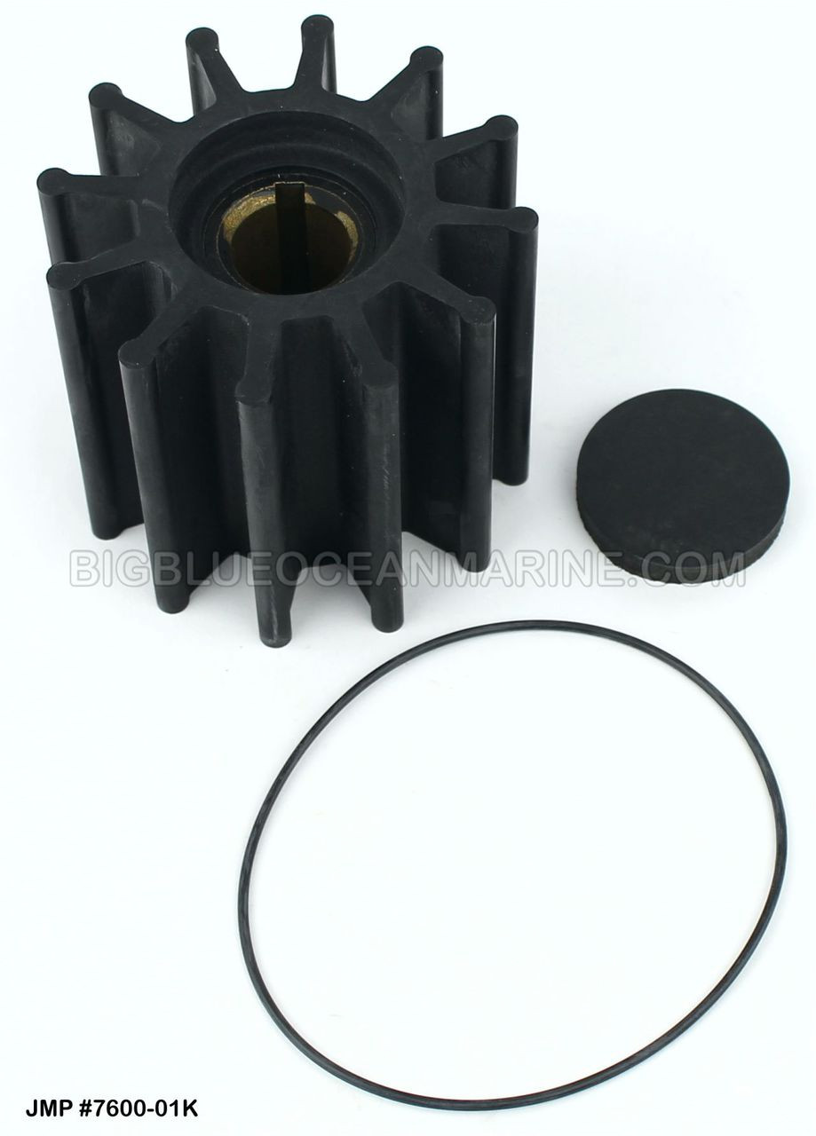 JMP Marine Flexible Impeller Kit #9100-01K. Replaces Jabsco 31500-0001 /  2999-0001, Yanmar 43600-400410 / 43600-400411 & More