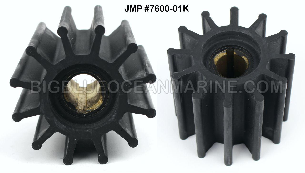 JMP Marine Flexible Impeller Kit #9100-01K. Replaces Jabsco 31500-0001 /  2999-0001, Yanmar 43600-400410 / 43600-400411 & More
