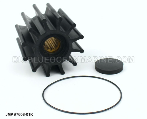 JMP FLEXIBLE IMPELLER #7608-01K
(Impeller Image with O-Ring)