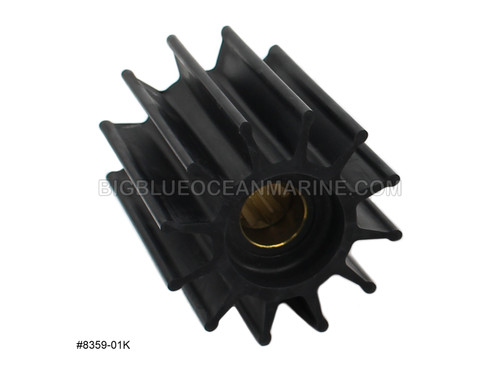#8359-01K JMP Marine Flexible Impeller Kit Replaces Sherwood 29000, Caterpillar 2968388, Cummins 4933742, John Deere DZ108622