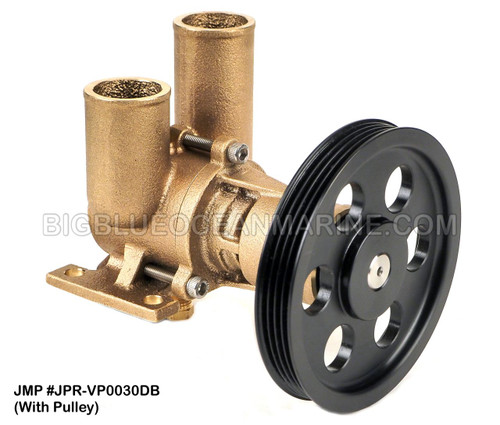 JMP #JPR-VP0030DB
JMP VOLVO PENTA REPLACEMENT RAW WATER ENGINE COOLING PUMP
(PUMP WITH PULLEY)