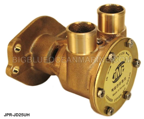 #JPR-JD25UH JMP MARINE JOHN DEERE REPLACEMENT ENGINE COOLING PUMP. Replaces John Deere DZ116559, RE535944, RE525563, RE503068, Johnson 10-24753-01, 10-24907-01, Kohler GM57562, Onan 132-0435