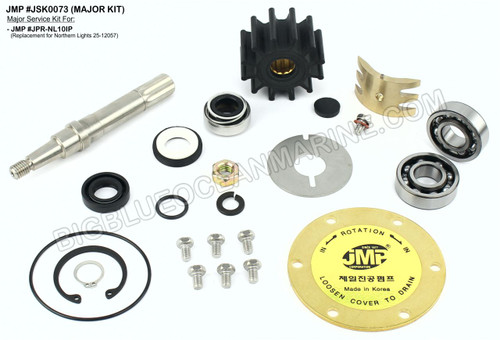 JSK0073
Major Service Kit for JMP Marine Pump #JPR-NL10IP