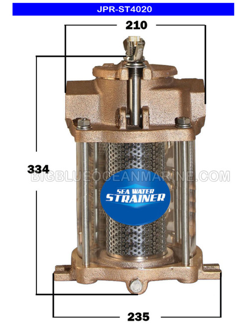 JMP Marine Seawater Strainer #JPR-ST4010. 1.5