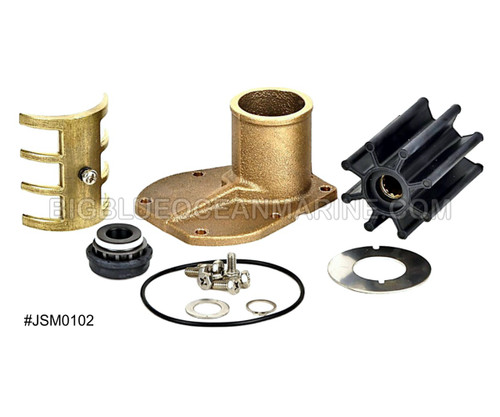 #JSM0102 JMP Marine Volvo Penta Engine Cooling Seawater Pump Minor Service Parts Kit
Services JPR-VP0060DA, Volvo Penta 21380890, 3589907, Jabsco 50394-8300