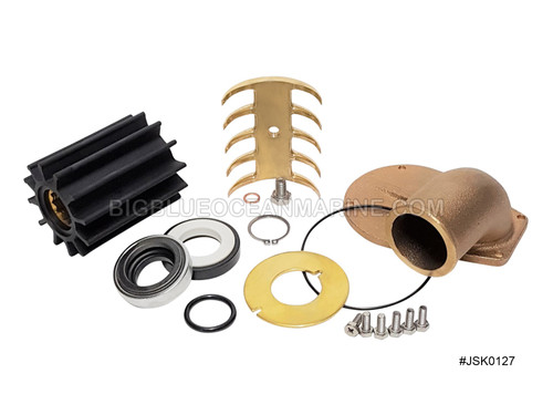 #JSM0127 JMP Marine Yanmar Engine Cooling Seawater Pump Minor Service Kit (services JPR-YM06LY3, Yanmar 119578-42501, Johnson 10-13286-01)