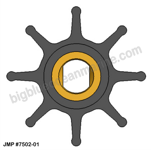 JMP FLEXIBLE IMPELLER #7502-01
(Illustrated Image)