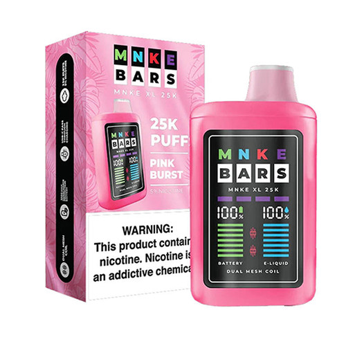 MNKE Bars XL 25K Zero Nicotine Disposable Vape 18ml product_type