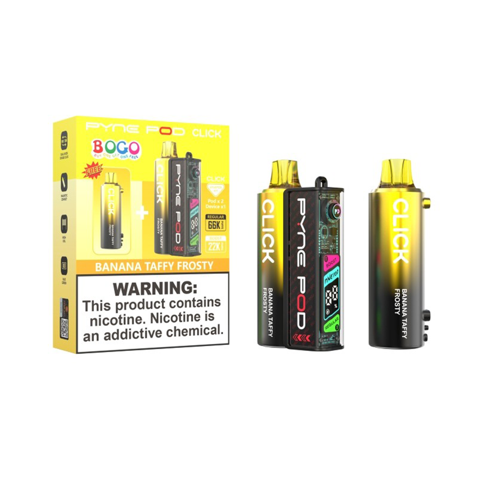 Pyne Pod Click 66K Bogo (Pack of 05) Disposable Vape