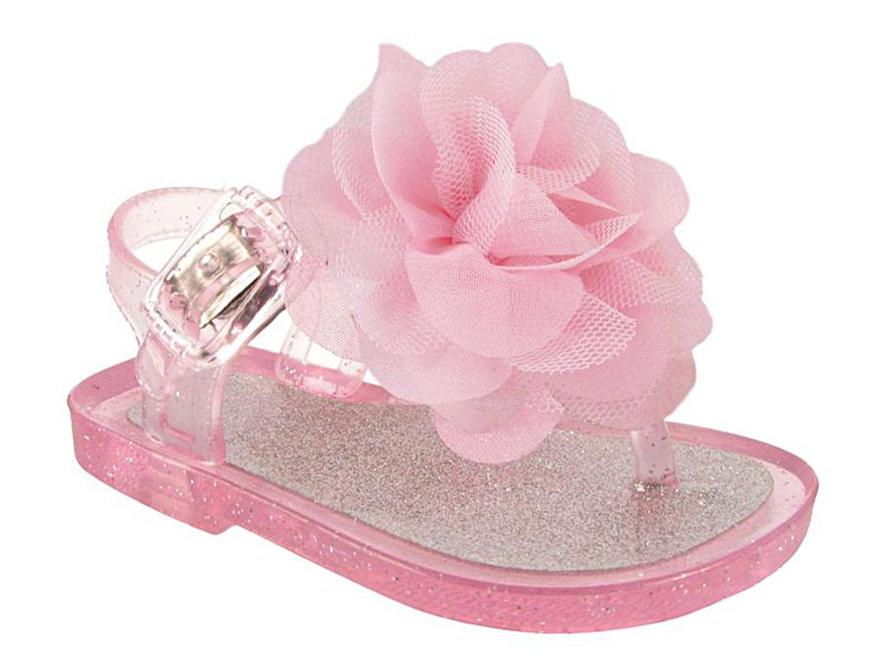 Baby Deer Pink Jellie Flower Sandal Pink Princess