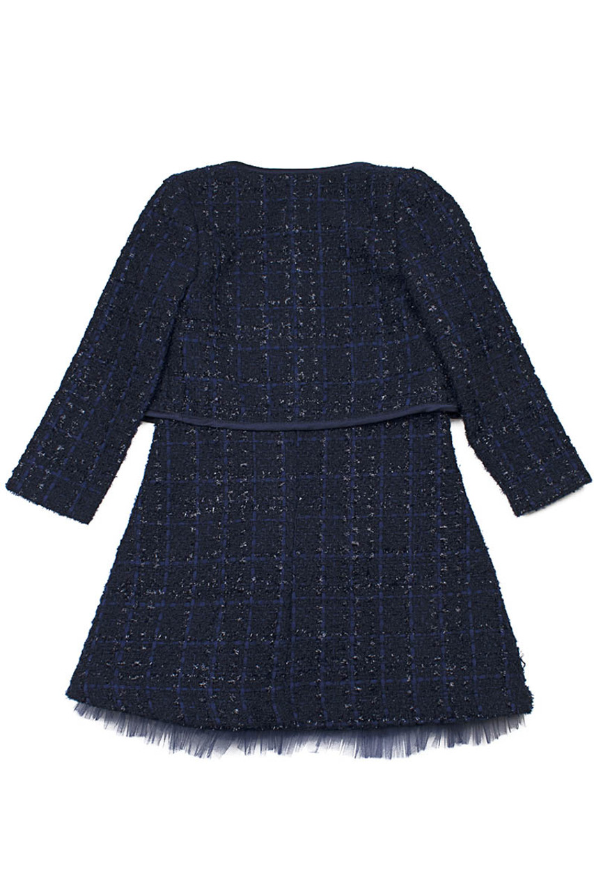 boucle dress and jacket