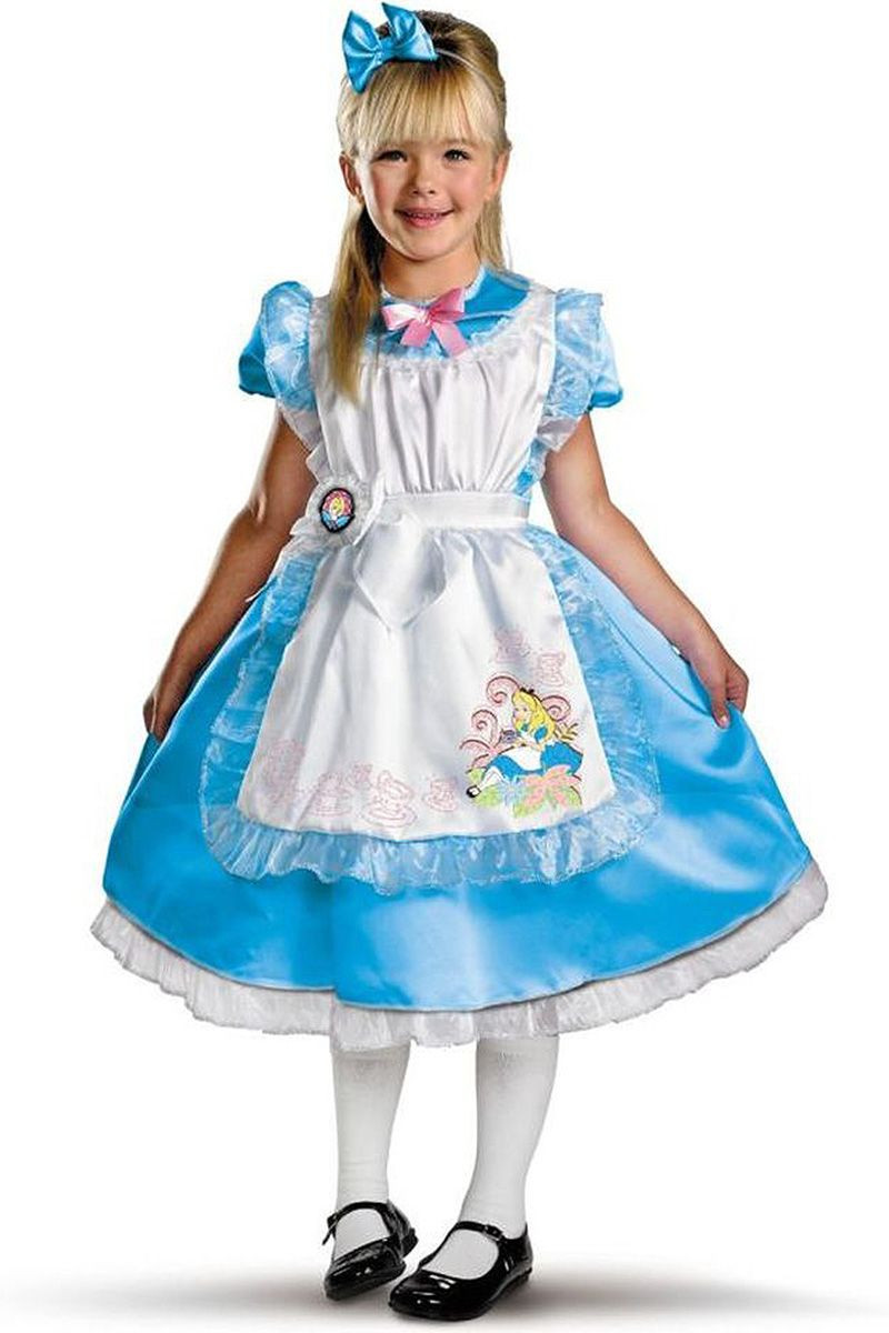 Disguise 11384 Alice Deluxe Kids Costume - Pink Princess