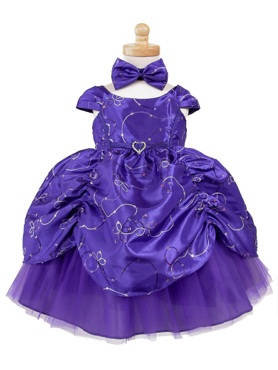 Baby Girl Formal Princess Dresses Girl Puff Sleeve Floral Puffy Birthd –  marryshe