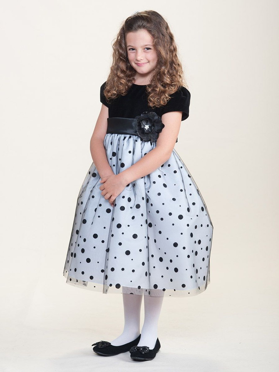 Striped Black & White Twirl Dress For Girls & Toddlers | Presley Couture