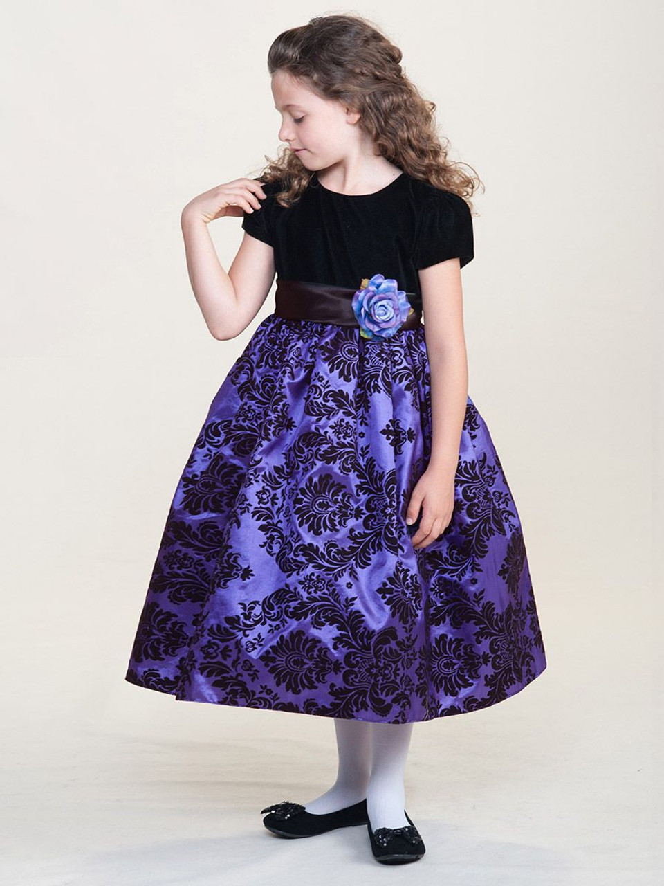 Purple High Low Flower Girl Dress With Beaded Tulle Skirt Perfect For  Pageants And Parties From Sweety_wedding, $118.47 | DHgate.Com