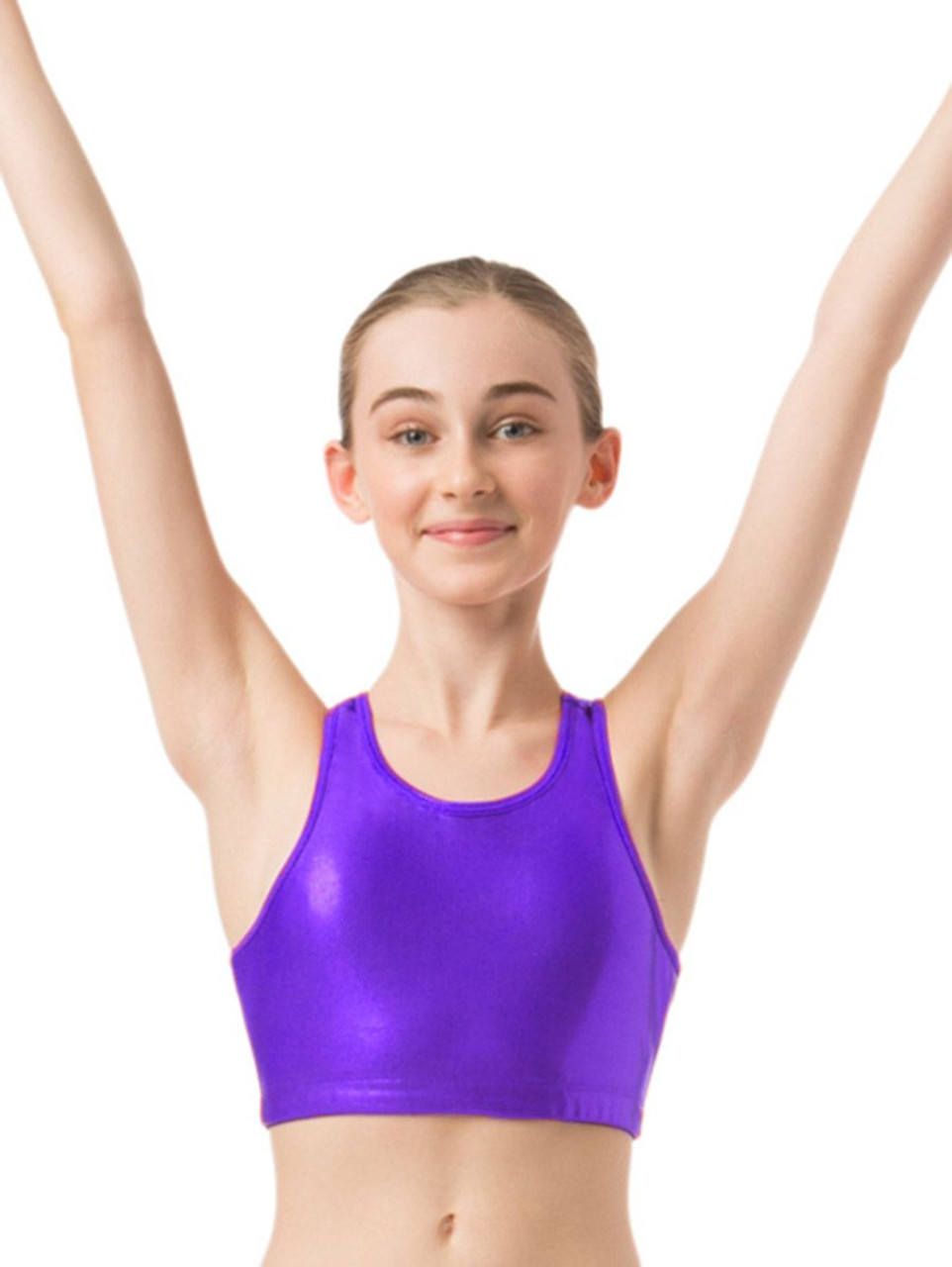 Danskin Purple Gymnastics Basic Bra Top - Pink Princess