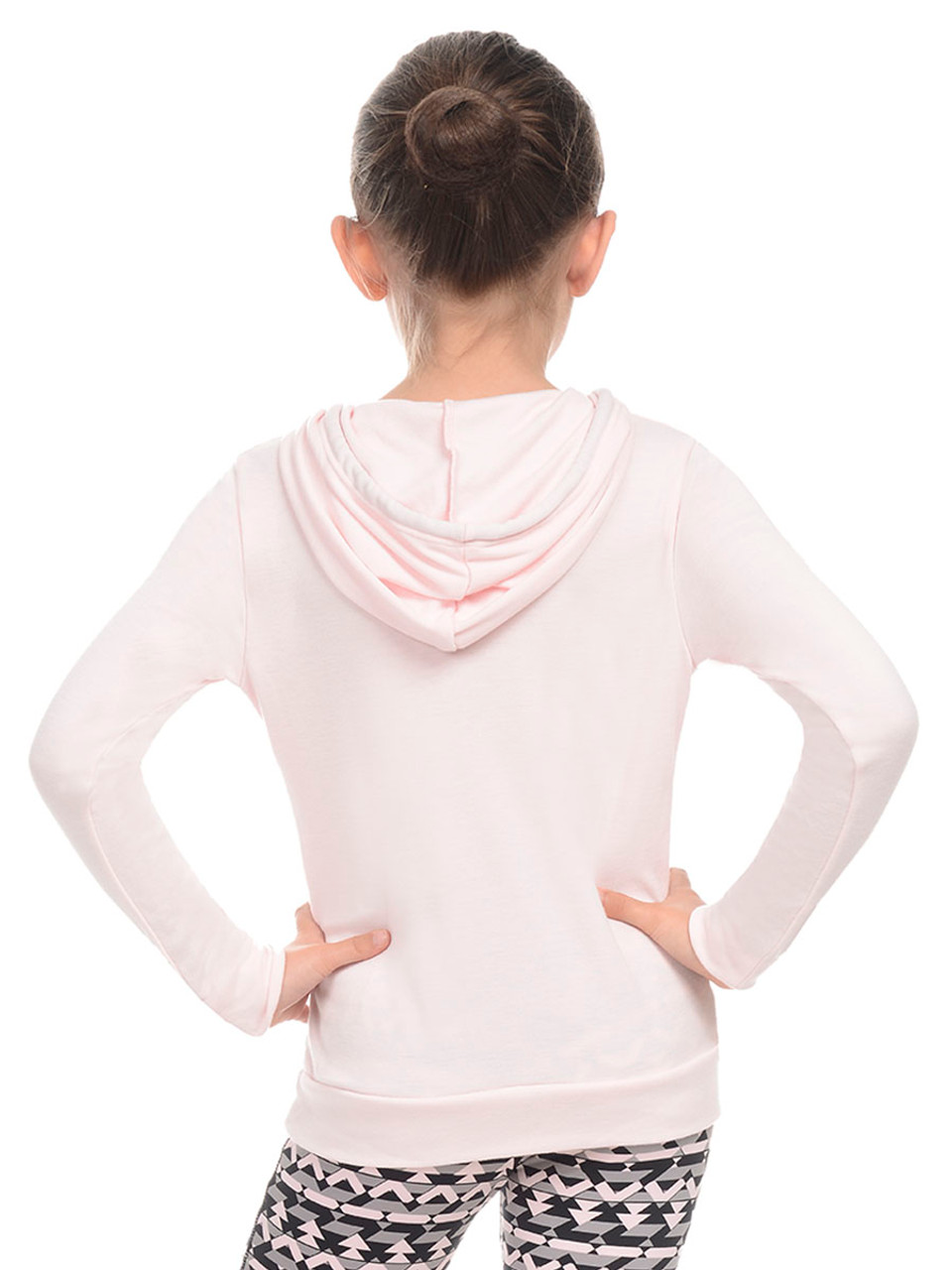 Danskin Petal Pink Graphic Hoodie Pink Princess