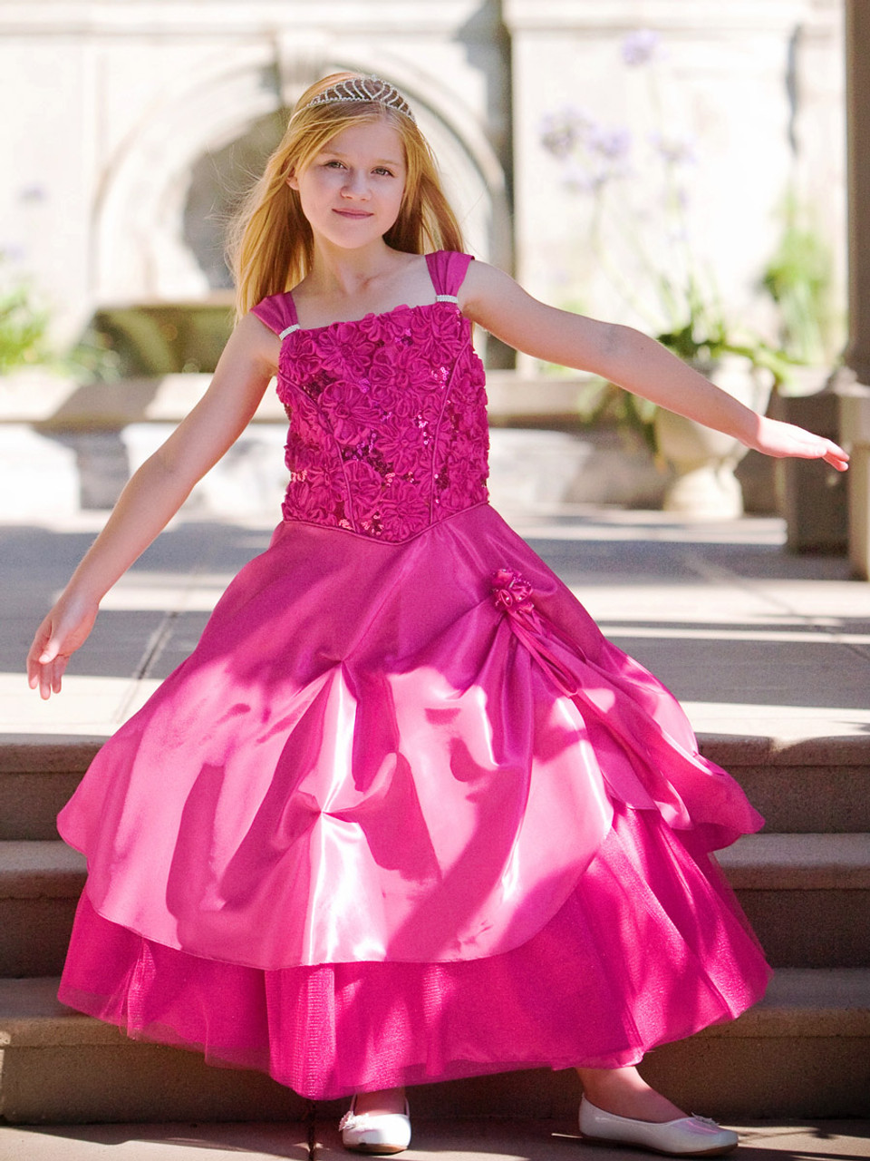 Mua NNJXD Girl Sleeveless Embroidery Princess Pageant Dresses Kids Prom Ball  Gown trên Amazon Mỹ chính hãng 2023 | Giaonhan247