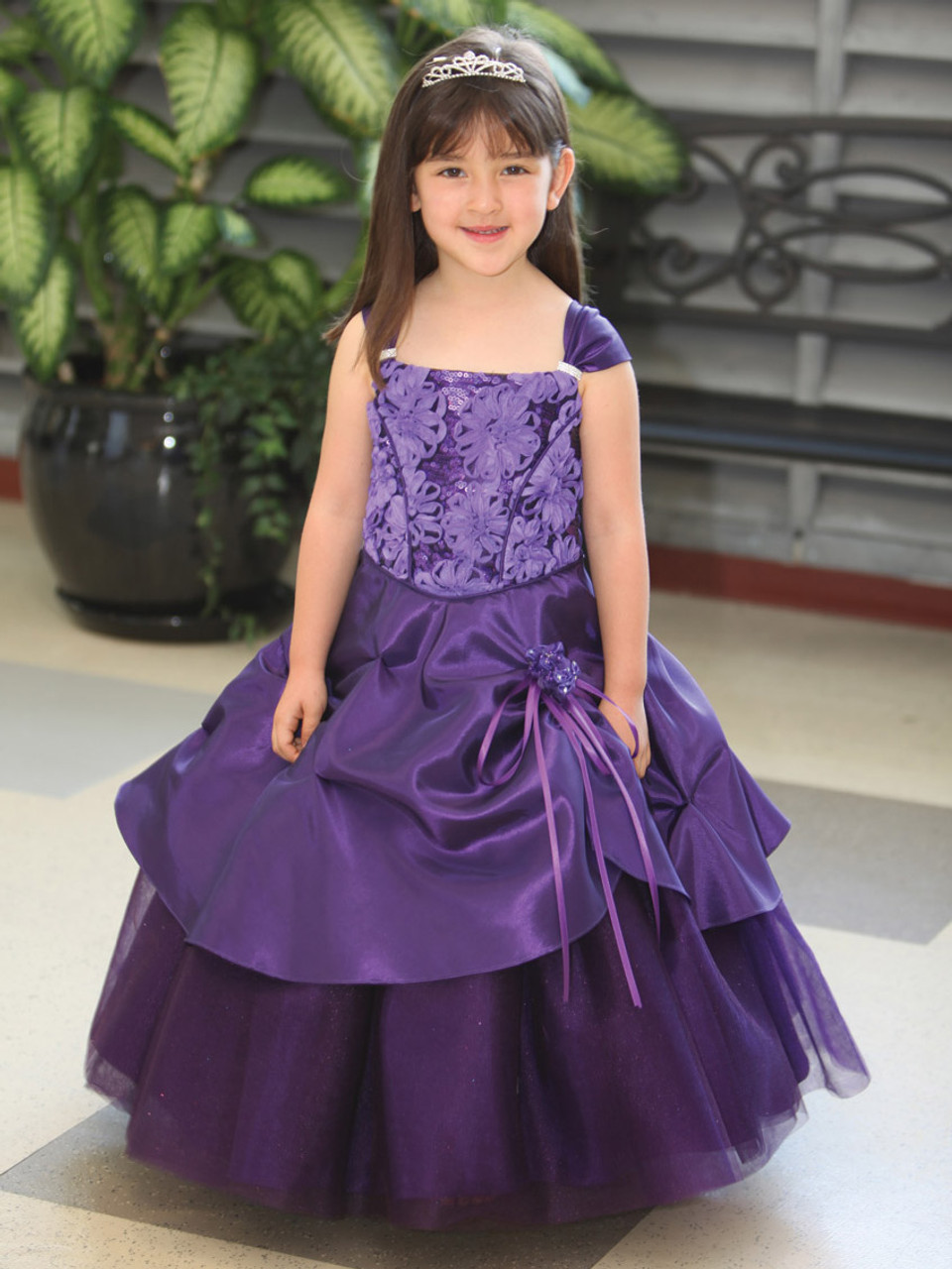 Buy Peppermint Girls Purple A Line Dress - Dresses for Girls 9550393 |  Myntra