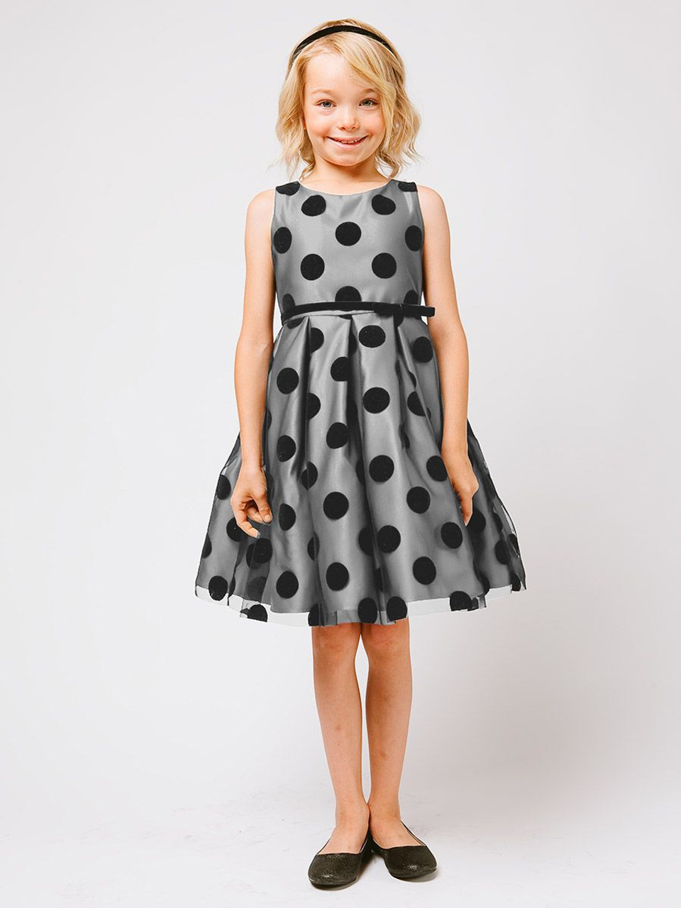 Foil Polka Dot Tulle Dress