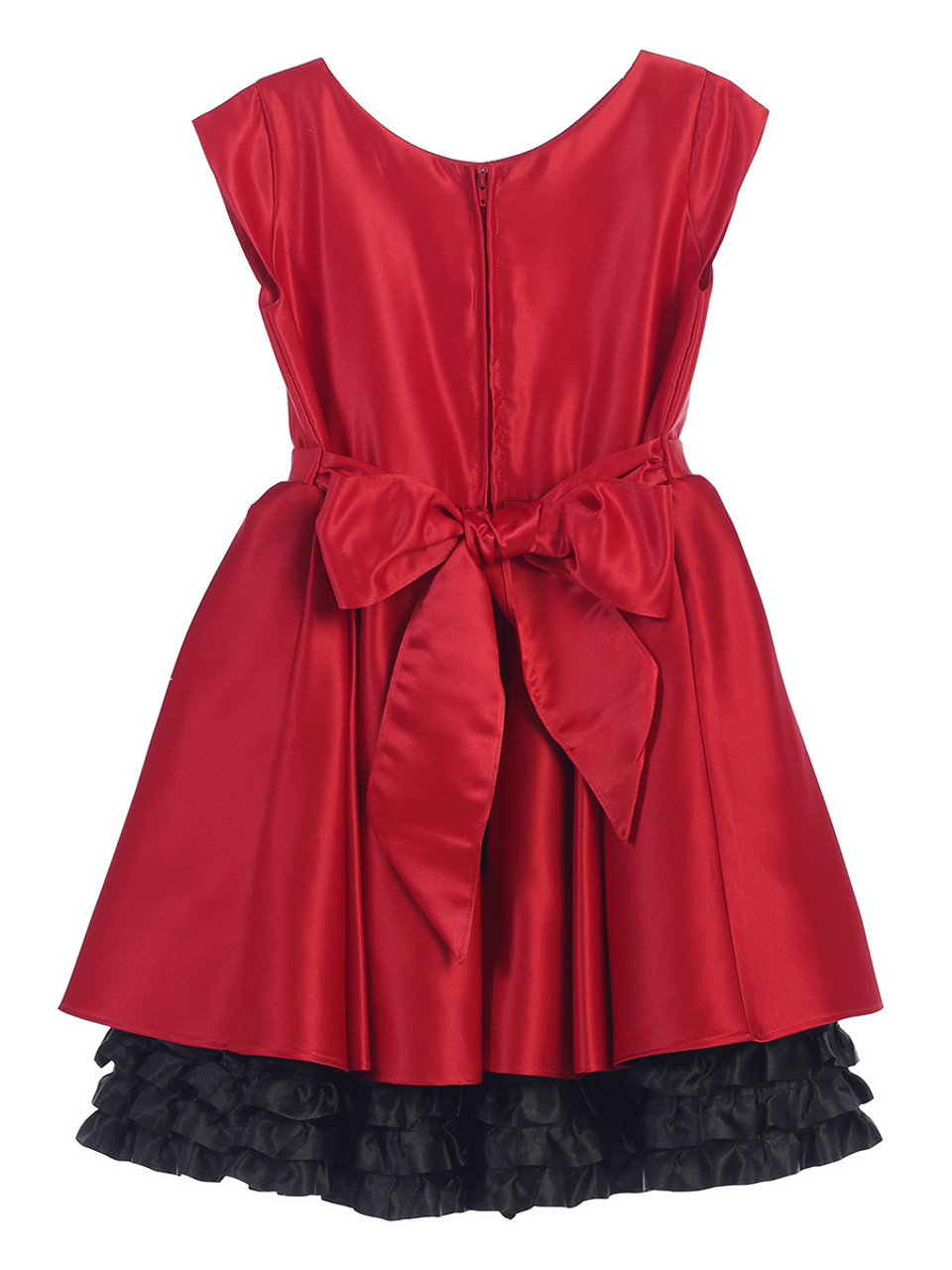 Net Party Wear Red & Black Black Frock, Size: 0-12 Years at Rs 800 in Meerut