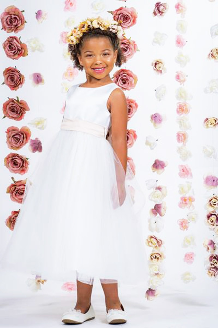 Frocks & Dresses Satin+net Kids Flower Girl Dress TBFB22-123GRN, Size: 1-6  Yrs at Rs 550/piece in Faridabad